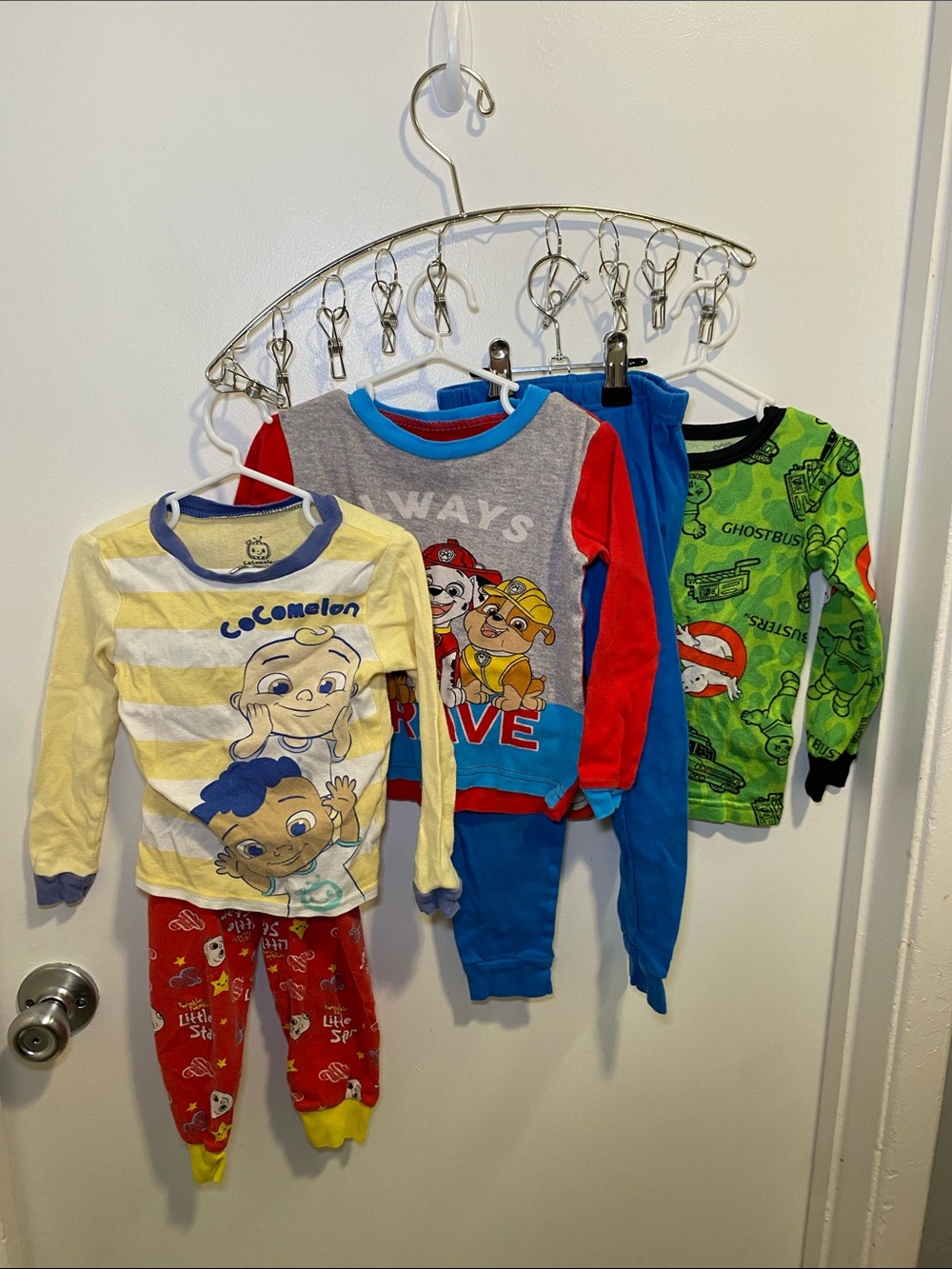 Assorted Boys Kids Character one Pajama Set , Tops Yellow, Red, Blue, Green